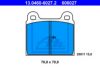 ALFA 10514220523030 Brake Pad Set, disc brake
